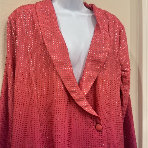 NWT X by NBD Revolve Baddie Tux Dress in Fuchsia- size XL - Picture 3 of 7